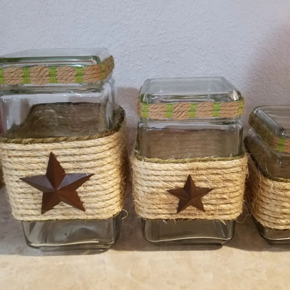 Rustic Canaster Set / 4ct. - Picture 3 of 8